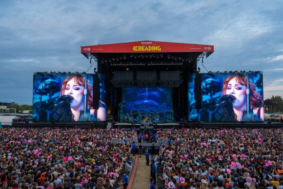 Chappell Roan at Reading Festival stage production
